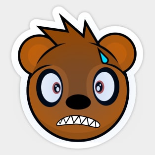 Shocked California Grizzly Sticker